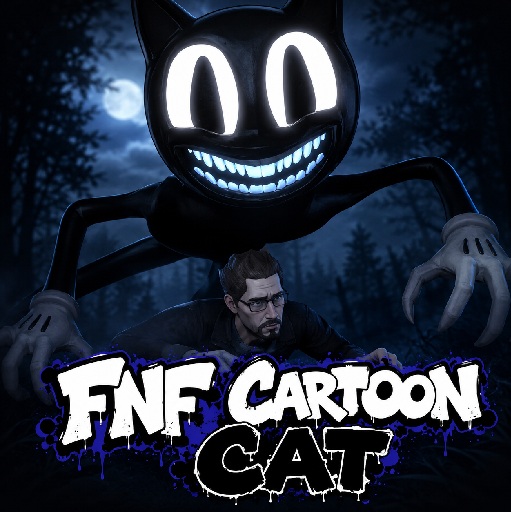 How to play fnf-cartoon-cat-music-video-run-away